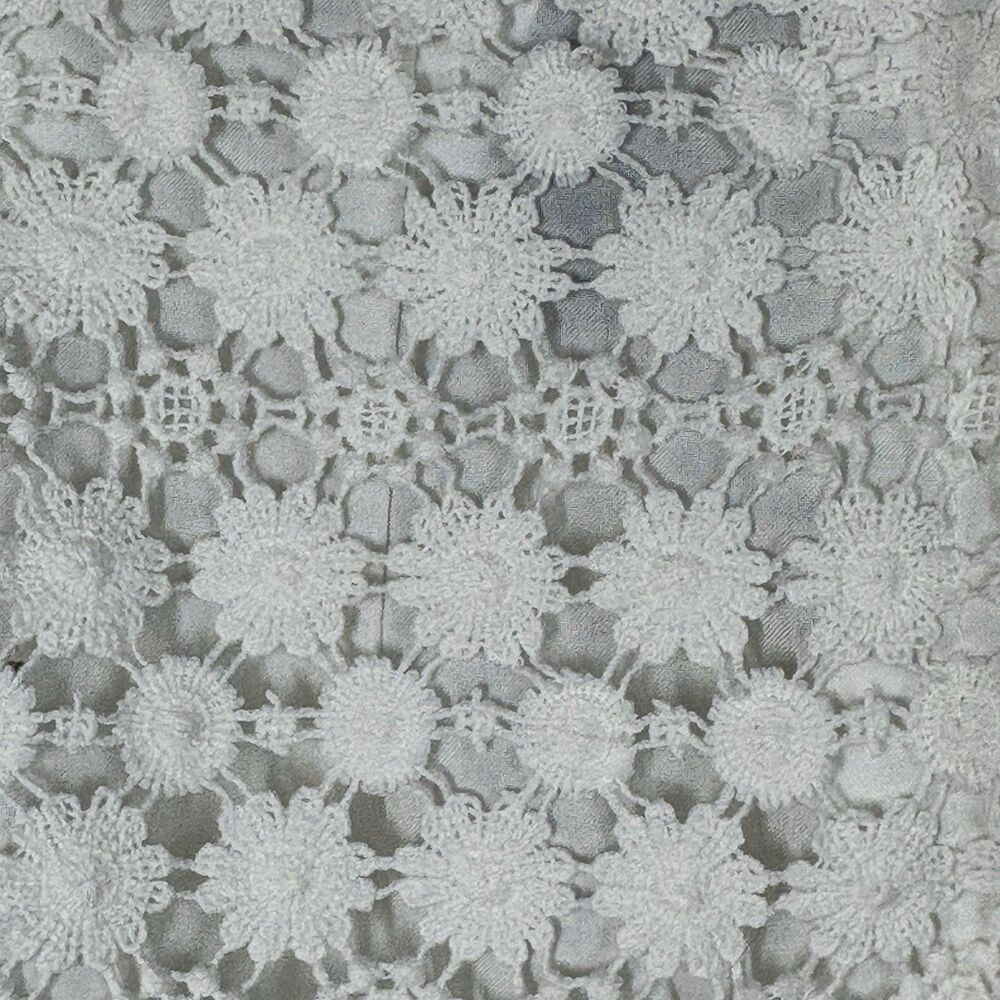Divided by H&M Skirt Womens 6 Ivory Cotton Crochet Lace Coquette Angelcore Fairy - Picture 7 of 11